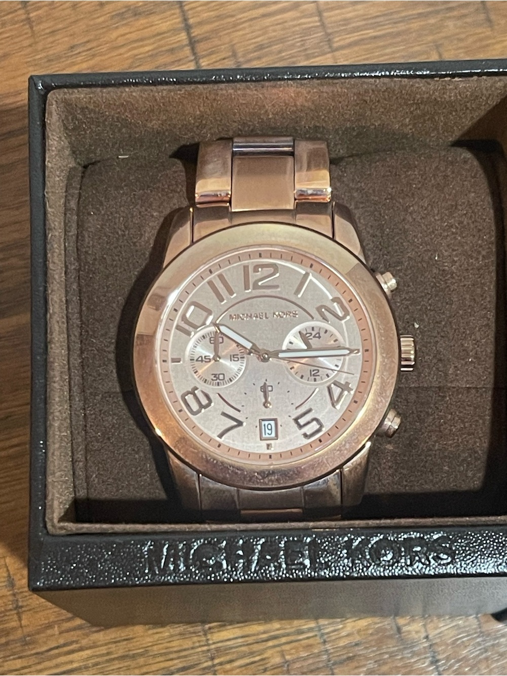 Michael Kors Rose Gold Men’s Chronograph Bracelet Watch
